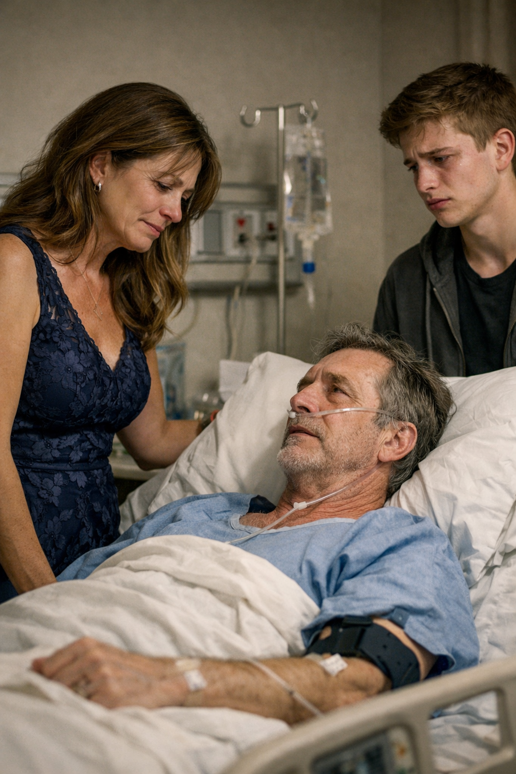 The Ex-Wife Came to the Hospital Only to Say Goodbye — Never Expecting the Man in the Bed to Finally Confess the Truth About Why He Left Her Pregnant and Alone, the Secret He Was Forced to Carry, and the Choice That Destroyed Their Marriage 18 Years Ago