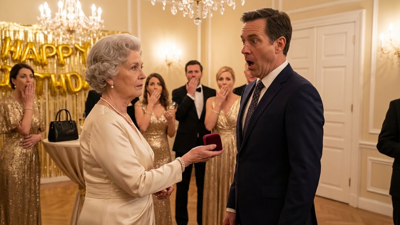 On my 73rd birthday, my husband brought a woman and 2 children and said to the guests: “This is my second family. I hid them for 30 years!” Our daughters were horrified, but I smiled, gave him a box, and said, “I knew. This is for you.” He opened it, and his hands began to tremble…