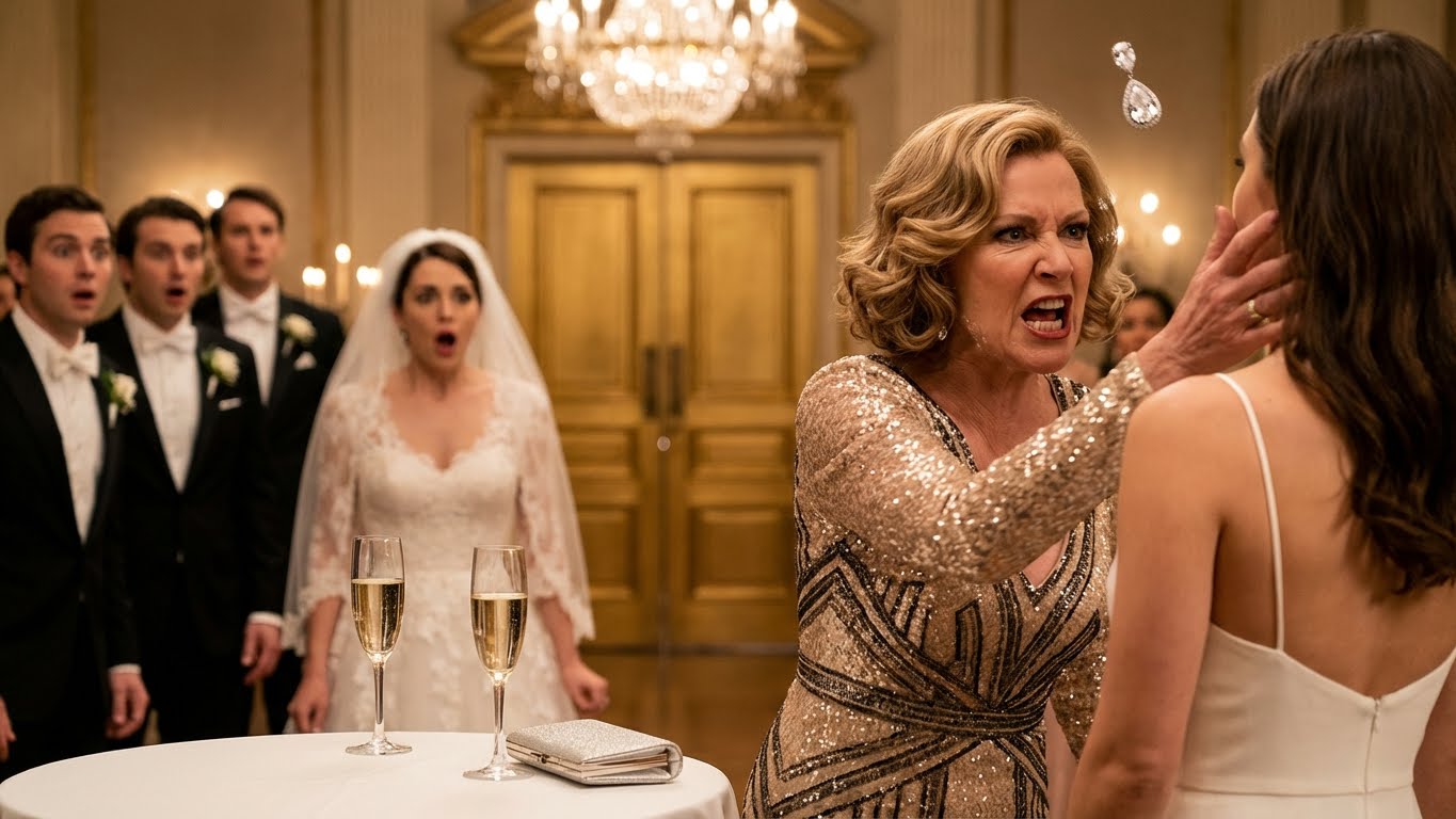 In the middle of my sister’s wedding, my parents publicly demanded I give up my penthouse keys. I refused, and my mom slapped me so hard my earring flew off.