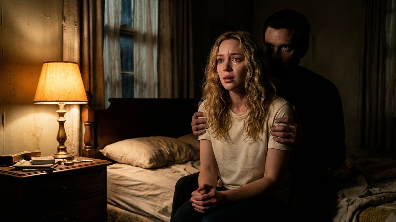 After Thanksgiving dinner, we were asleep in the guest room at my in-laws’ house when soft footsteps echoed in the hallway. As I started to sit up, my husband caught my wrist and whispered for me to stay still and keep acting asleep. The door creaked open and someone slipped inside. What I glimpsed through my barely opened eyes nearly made me cry out.