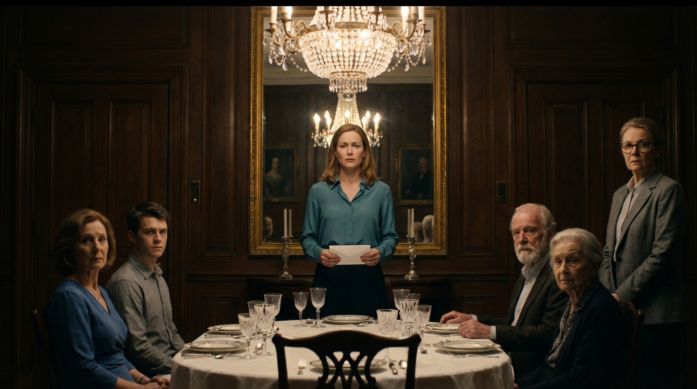 “The Family Secret That Shattered Dinner: Mother Confronts Husband With Hidden Truth, Exposing Lies, Betrayal, and A Shocking Revelation No One Saw Coming”