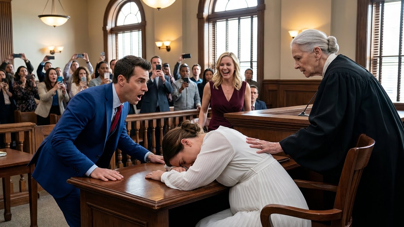 “Just give her another smoothie,” his assistant said…She Passes Out in Court — The Mistress Keeps Smiling Until the Judge Reveals the Hidden Recording