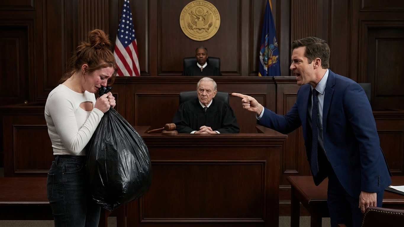 “Be out by noon—this house isn’t yours anymore.”They Threw the Wife Out With Nothing — Then Her Name Froze the Entire Courtroom