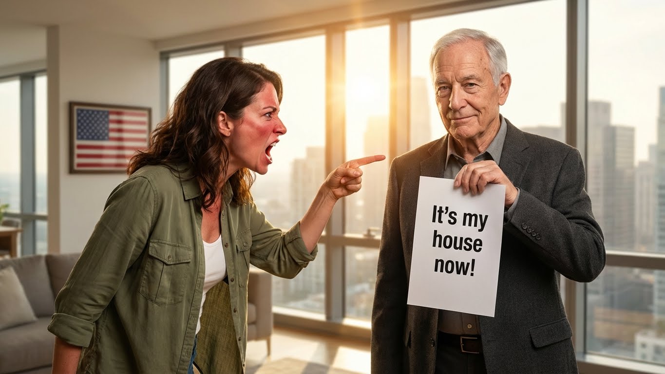 “It’s my house now, old man!” she screamed as she kicked me out. I just smiled and kept walking, because she never bothered to read the mortgage papers… my name is on it.