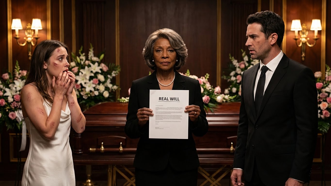 At My Husband’s Funeral, The Lawyer Announced That The Mistress Would Inherit Everything! My Son Hugged Her And Called Her ‘Mom’. I Just Smiled… And Pulled Out The Real Will.