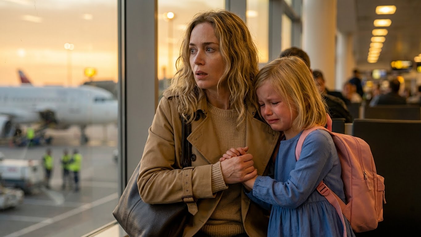 I was on my way to the airport with my daughter for our thanksgiving family reunion. Right before boarding, she clutched my hand and whispered, mom… please don’t get on this plane. When I asked why, she turned away. Unsettled, I chose to stay behind and watched the flight depart—only to drop to my knees hours later when breaking news flashed across the TV.