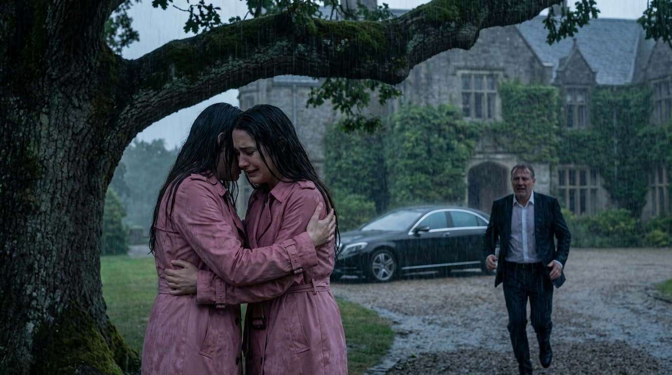 “Llegué a casa antes de tiempo y encontré a mis hijas abandonadas bajo la lluvia. 🌧️💔 La cruel confesión que dejó mi esposa destrozó mi mundo, pero lo que decidí hacer después demostró que la sangre no es lo que te hace padre.” ❤️‍🩹