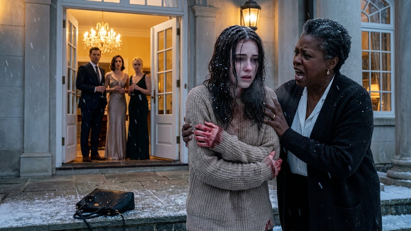 On Christmas eve I showed up unannounced. Found my daughter outside, freezing in the cold with no blanket. Inside, my son-in-law’s family was laughing, drinking champagne by the fire. I burst in holding her close, and said just 6 words…