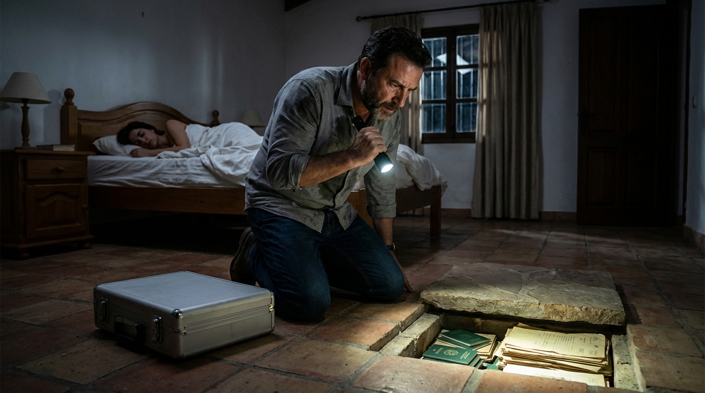 “Sospeché que mi marido me drogaba cada noche, fingí dormir… y lo que vi bajo el suelo de nuestra casa destruyó todo mi matrimonio”