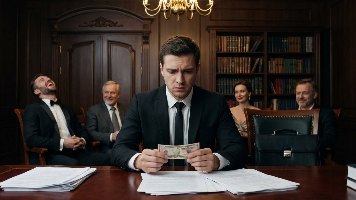 At the inheritance meeting, they divided businesses and bank accounts. I was given a watch that no longer worked.