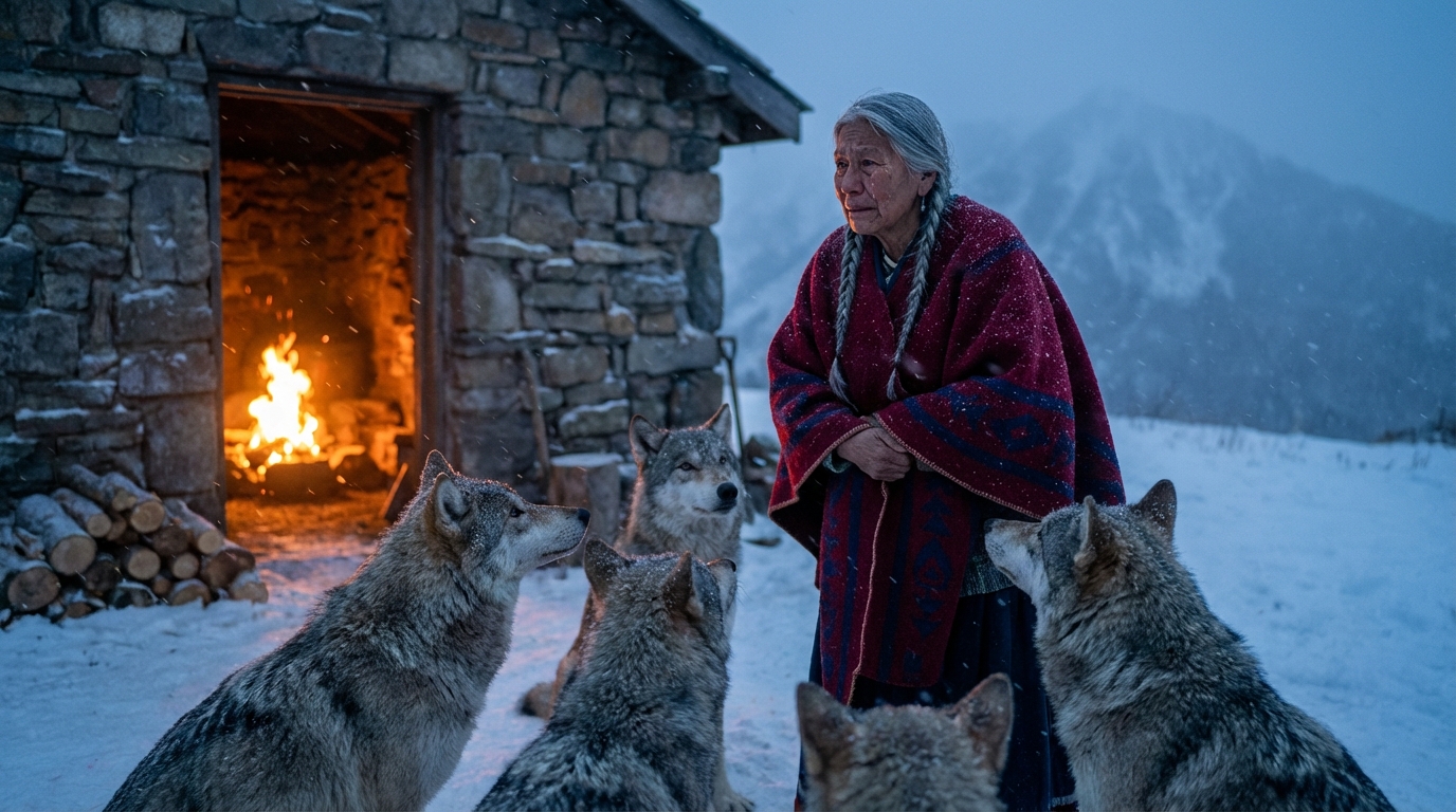 El mercurio del viejo termómetro del porche había desaparecido hacia abajo, como si también él hubiera decidido rendirse. En esas montañas, cuando el frío cae más allá de lo que el cuerpo entiende, deja de ser “mal tiempo” y se vuelve una condena silenciosa. La ventisca que rugía esa noche tenía nombre en la radio