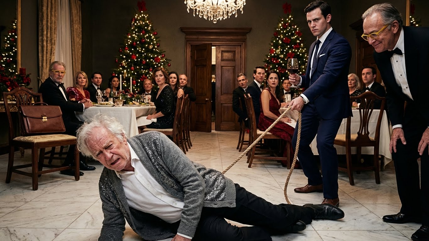 At Christmas Dinner, My Son Yelled: “You’re Not the Man I Admire!” — Then Yanked My Chair Away and Gave My Seat to His Rich Father-in-Law. I Hit the Marble Floor — and Rose With a Plan That Would End Them Both.