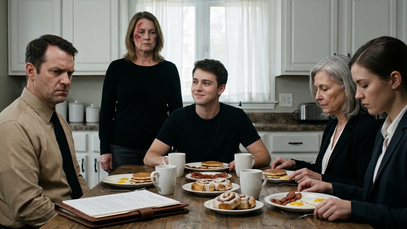 My son insulted me in front of everyone and I stayed silent. The following morning, I cooked a grand meal. He smiled proudly and said I finally changed — until the door slowly opened.