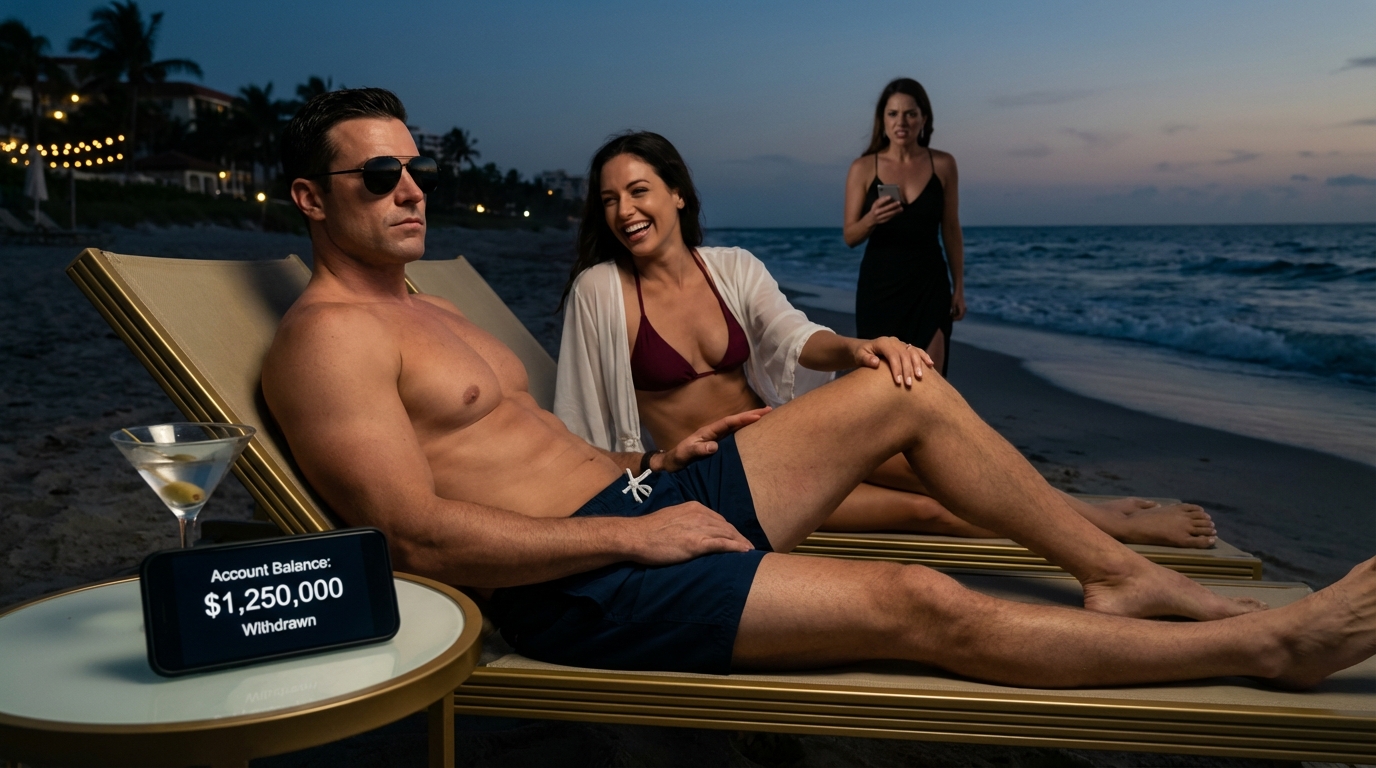 They laughed when I discovered my husband and stepsister spent $750,000 of my money on a beach vacation. I didn’t yell. I didn’t cry. I said nothing. Now they’re begging, shouting, and asking what I did to ruin them.