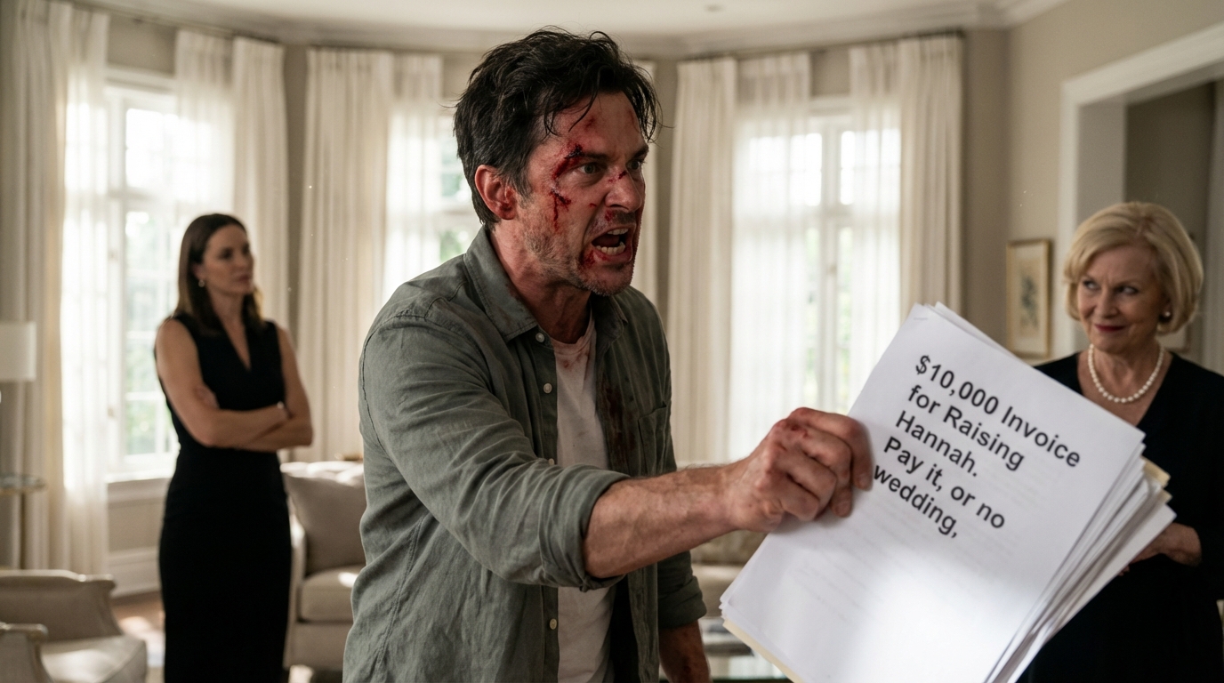 My fiancée’s mom handed me a $10,000 bill for “raising her” my fiancée said: “Pay it, or no wedding.” I said: “Let me get my checkbook.” Then I cancelled the wedding venue and texted her a photo of me and my groomsmen at a bar. Her panicked calls went straight to voicemail…