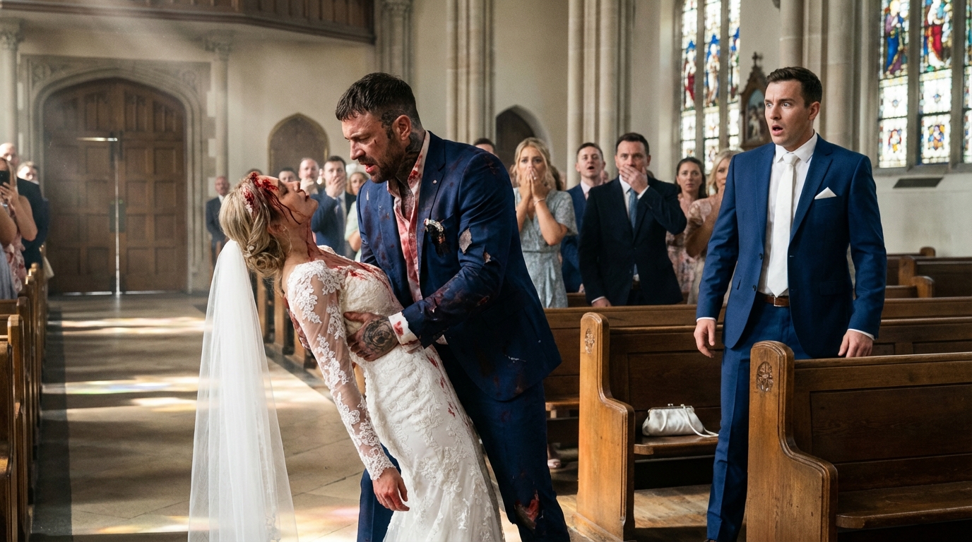 “Why is my sister bleeding on her wedding day?” She Fainted At Her Own Wedding—The Mafia Boss Wiped Off Her Makeup And Saw What She Had Been Hiding