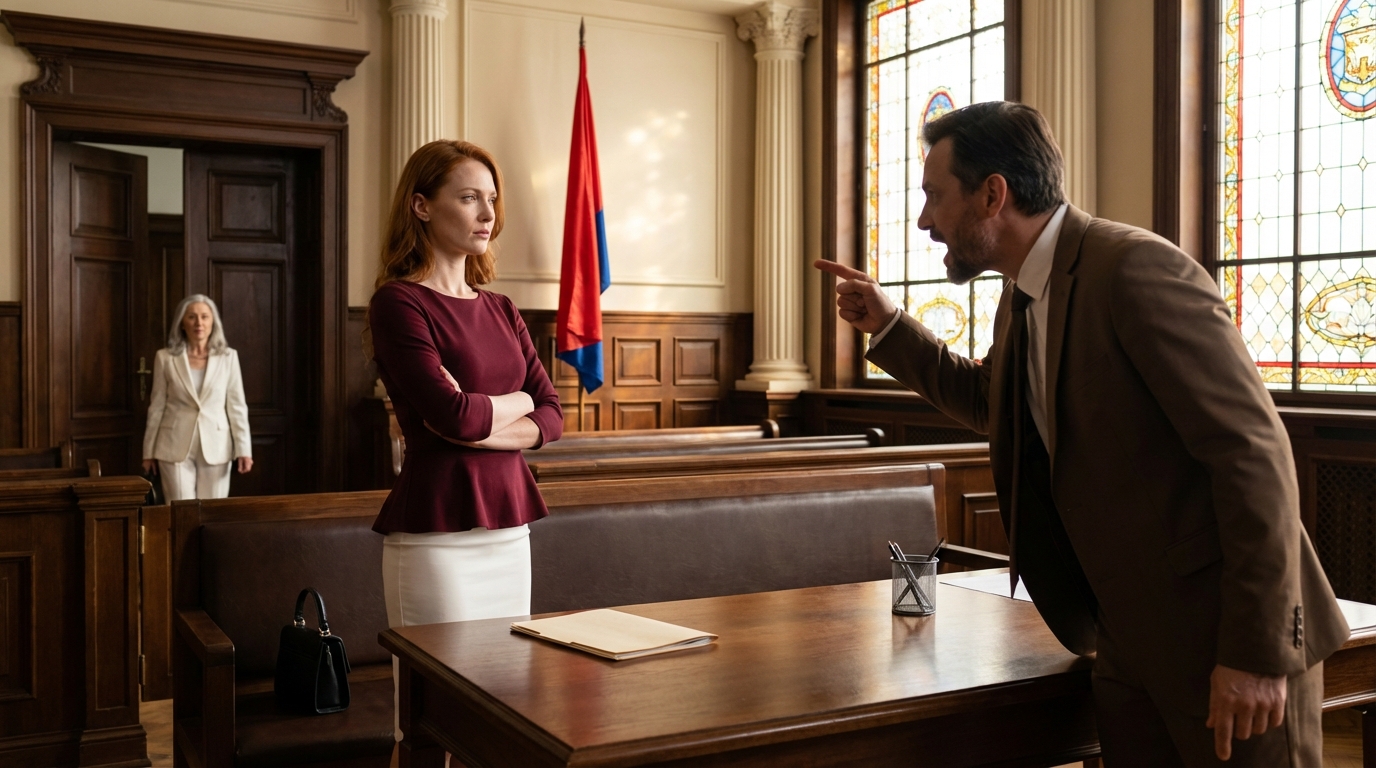 “You thought I came alone,”A Billionaire Mocked His Wife for Having No Lawyer — Until Her Mother Arrived and Shocked