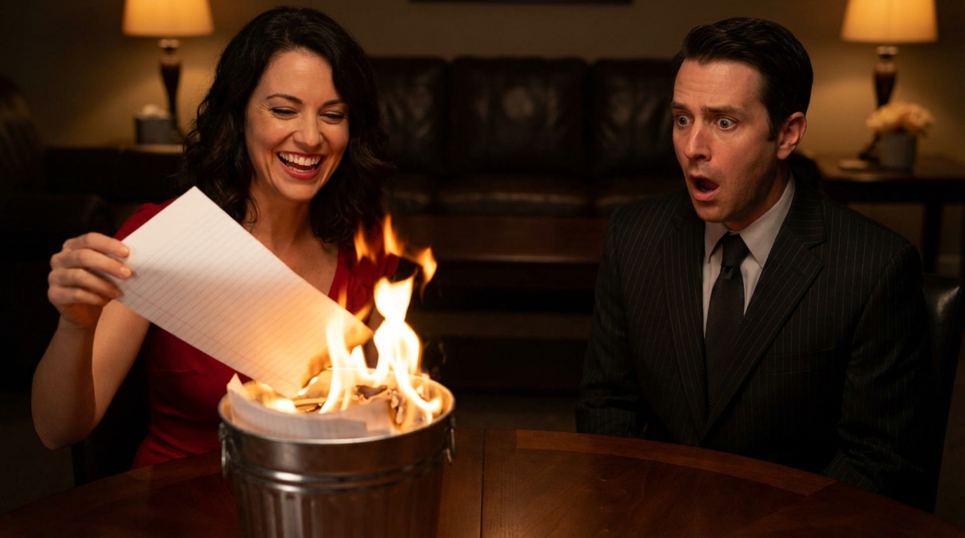 El fuego iluminó su cara cuando entendió su error. Había usado el divorcio como amenaza, sin saber que era su condena. En ese instante supe que no me había casado con un hombre, sino con un plan. Un plan que se volvió contra él. Mientras intentaba hablar, ya era tarde. Yo ya había elegido.