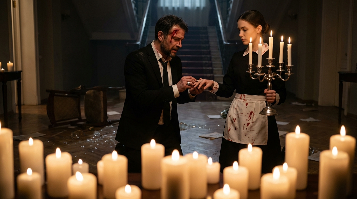 Despedí a medio personal por unas velas mal colocadas. Fue impulsivo, cruel, y no me importó… hasta que ella apareció. La nueva empleada doméstica no discutió, no pidió perdón. Simplemente arregló todo con una calma que me desarmó. Entonces vi el anillo en su mano