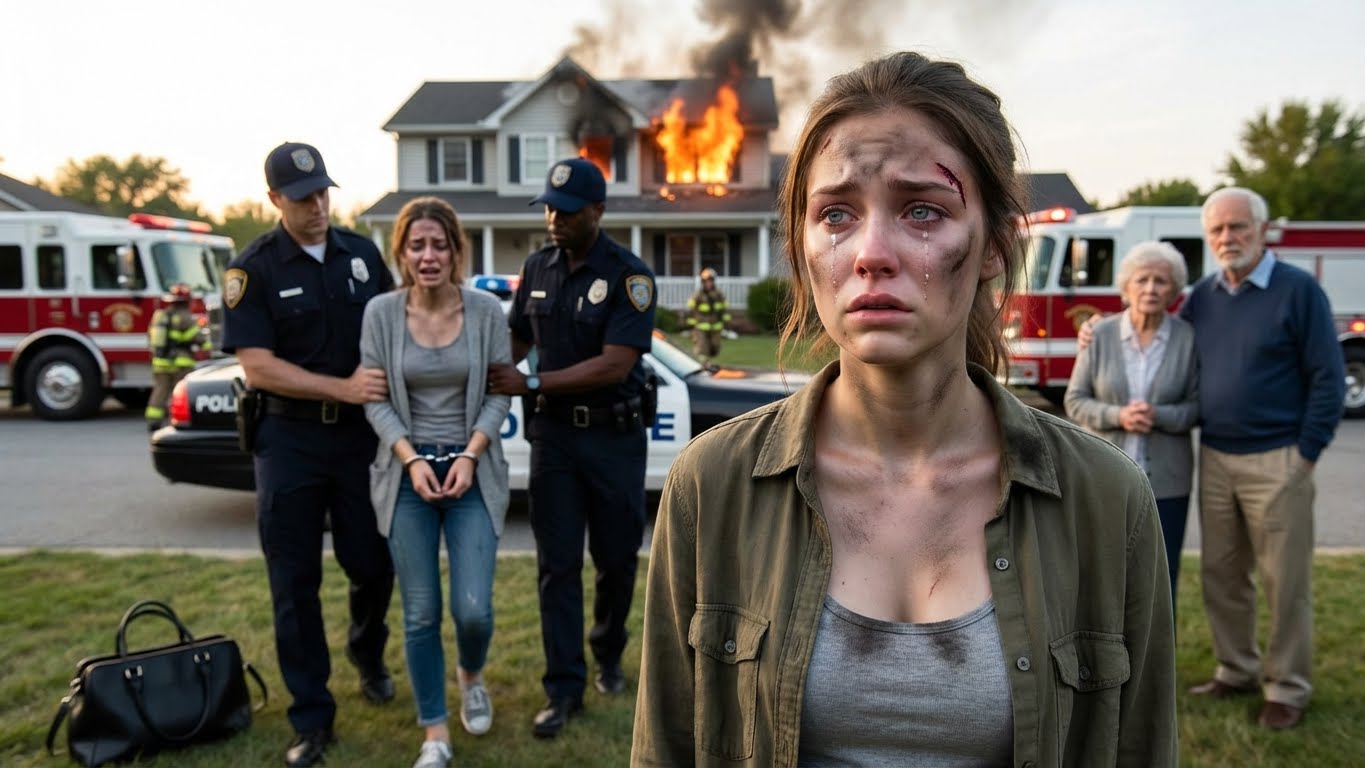 My sister set my house on fire after I refused to give it to her. My parents begged me to forgive her, but I let the police arrest her anyway.
