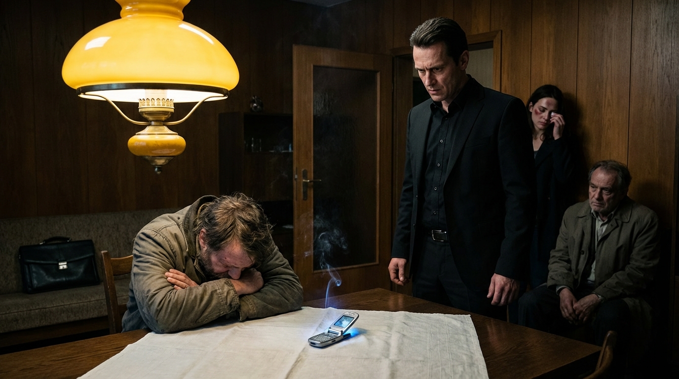 “Discúlpate con mi hermano o sal de mi casa”, gritó mi esposa delante de todos. Las risas incómodas llenaron la sala. Me levanté despacio y caminé hacia él.