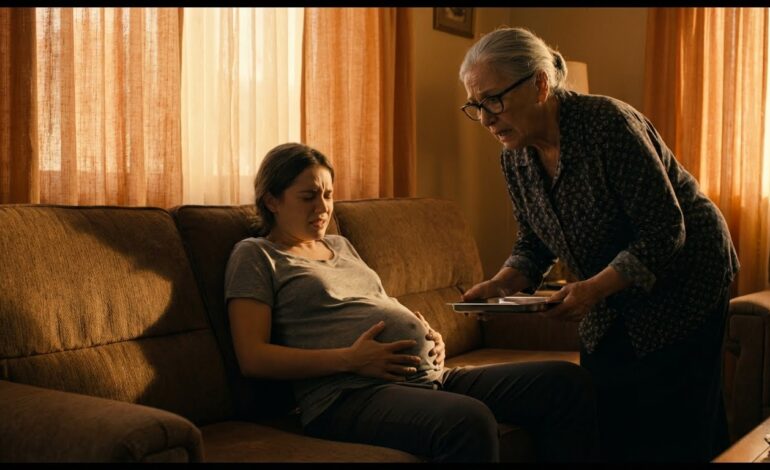 I was barely able to move from nausea when my MIL scoffed, “Don’t be so dramatic. Housework won’t kill you.” My SIL laughed cruelly. “We’re going out. Clean everything before we’re back.” She flung a plate toward me and left. Hours later, when they returned, their voices echoed through the house in panic. “What the hell is this?!”