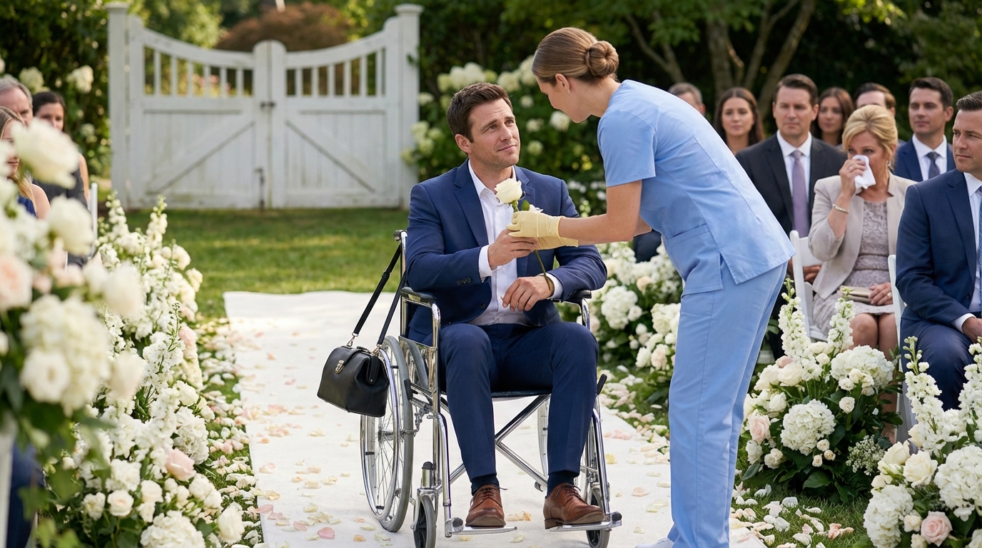 Millonario parapléjico fue abandonado en su propia boda — la empleada dijo: “¿vamos a bailar…