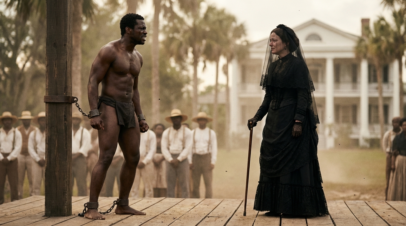 “No lo toques”, le advirtieron. Ella ignoró la advertencia y compró al hombre más atractivo de la plantación. Esa misma noche, descubrió la sorprendente razón por la que los demás dueños preferían malgastar su dinero antes que tenerlo cerca