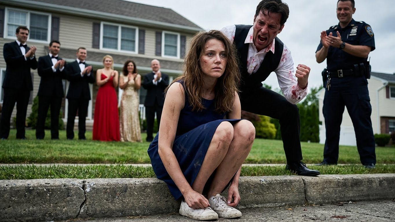 My dad hit me in the face then dragged me out by my hair in front of 68 guests at my brother’s promotion party. My brother clapped and said: ‘You had it coming.’ No one stopped them. But they didn’t know… I made 1 calls. By morning, their lives were in ruins.