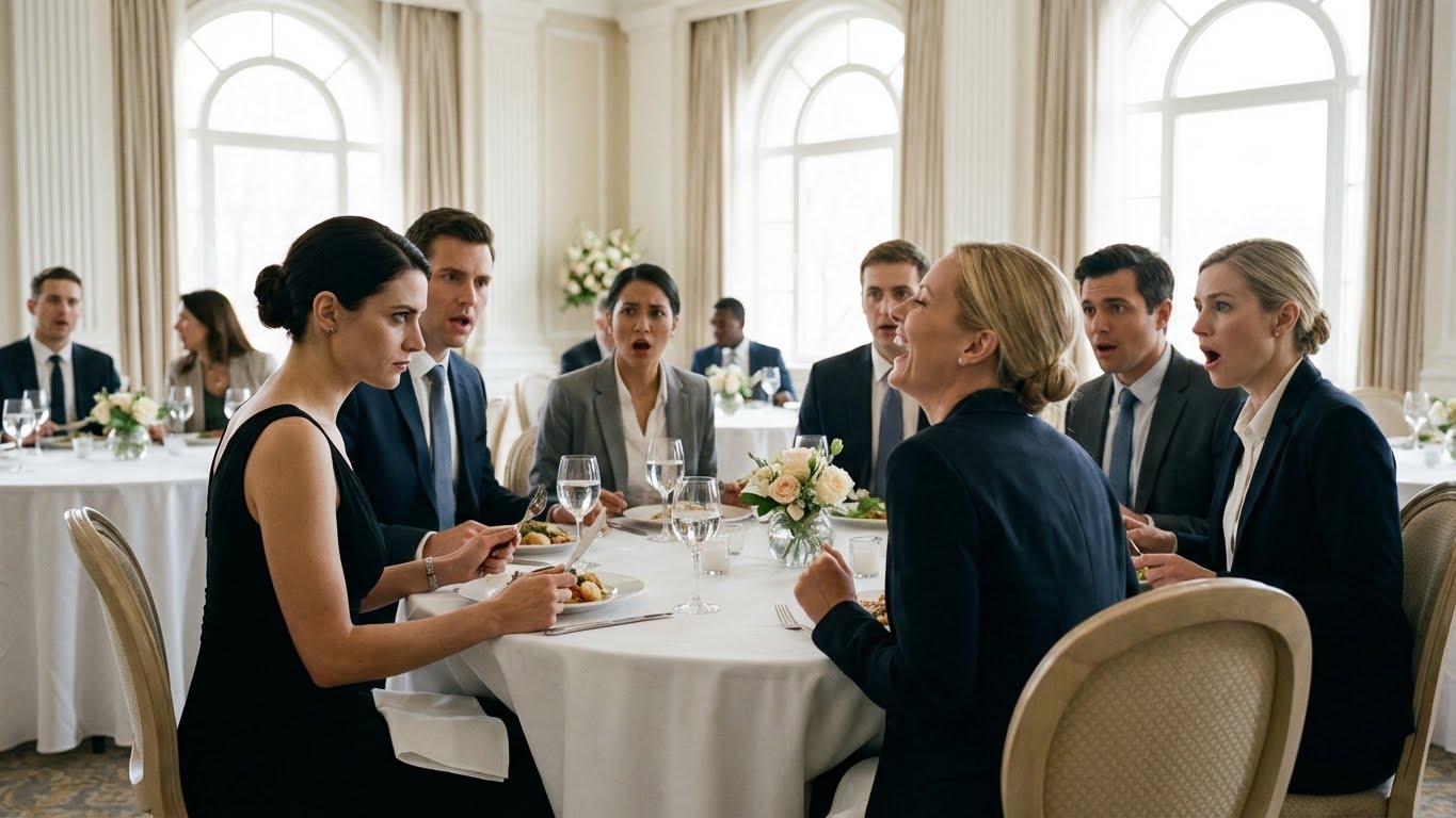 At the company dinner, I asked HR if they had ever sent my promotion letter, and she nodded, saying, “We sent it nine weeks ago—your manager said he gave it to you.” I set my fork down and replied, “Then I guess he didn’t tell you why he hid it.” Her smile died instantly, and their faces went pale. So…