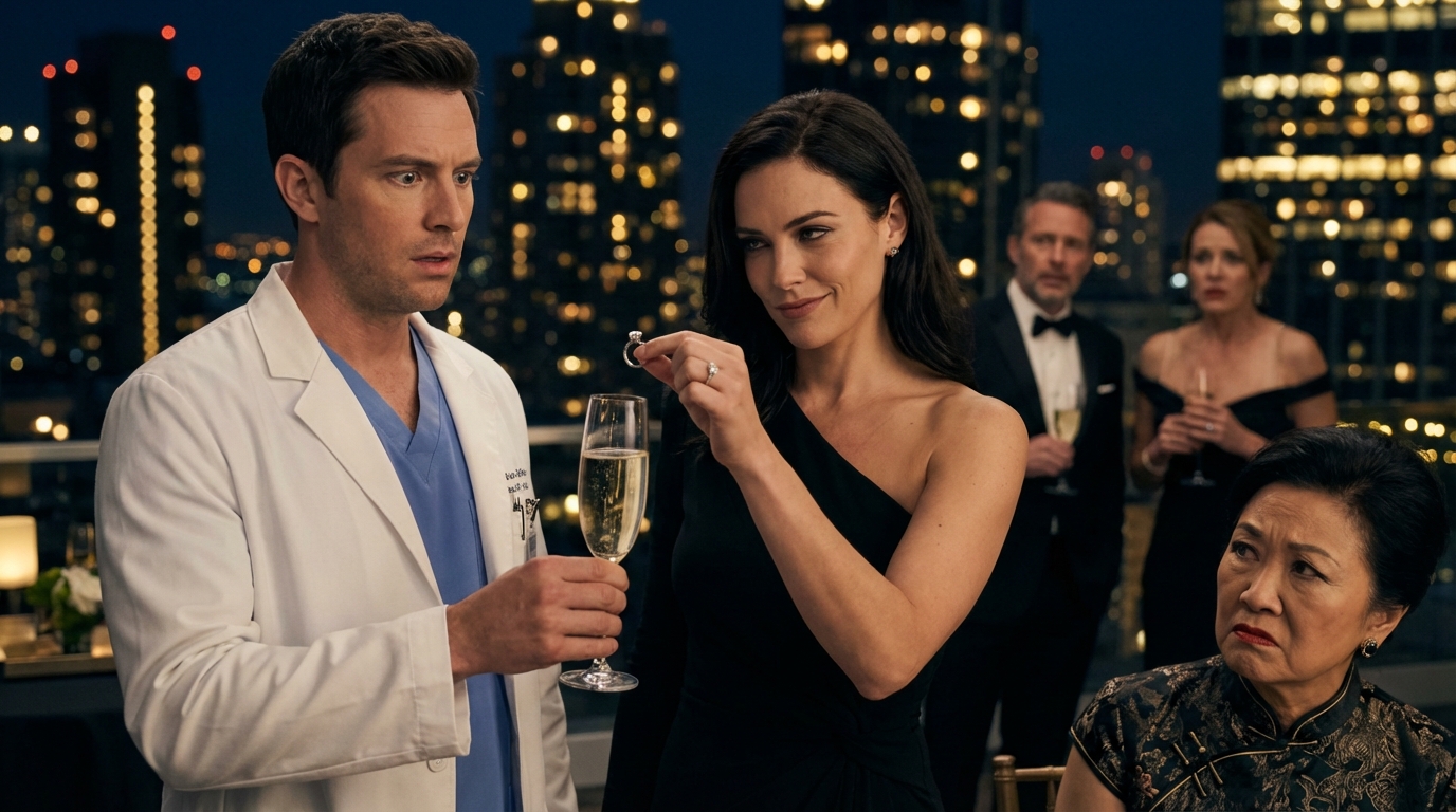 I spent $30k on my fiancé’s med school—at his graduation party he told security she’s just a roommate remove her his mother smirked she never belonged in our family i smiled dropped my ring into his champagne and started his downfall.