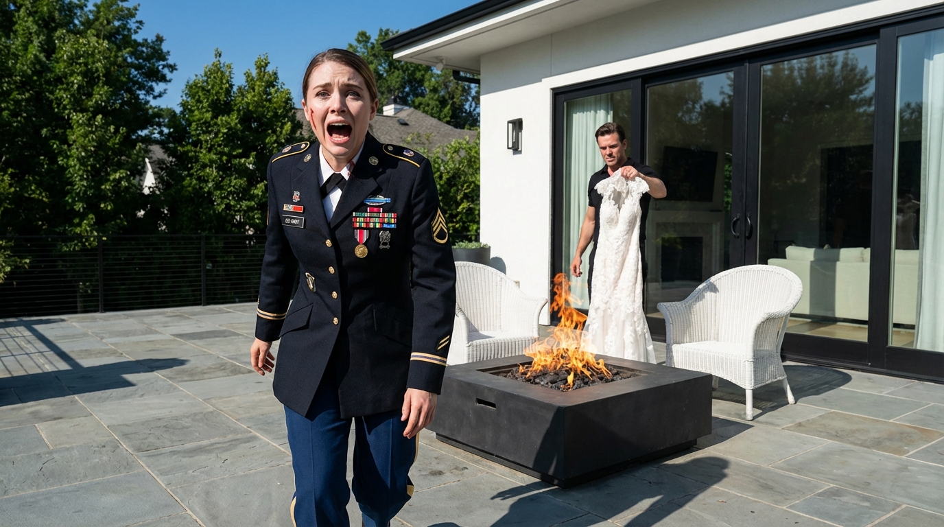 My younger brother destroyed the dress i chose for my engagement party, laughing that he wanted me to feel humiliated that day. my parents took his side and told me i was a failure to the family. but when they walked into the hotel that night, they didn’t see a defeated daughter. they saw me standing proudly in my marine corps dress uniform, every ribbon earned. my parents fell silent, and my brother’s voice shook as he whispered, “sis…?”