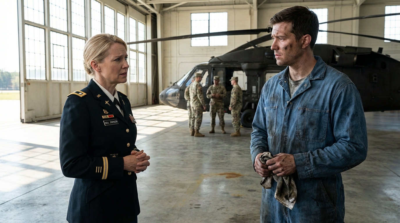 He was just a man who pushed a mop, a ghost drifting along the edges of the air base with a past no one dared to remember. she was the major whose careless joke started an engine, and with it, a journey through a storm of memory, grief, and impossible redemption……