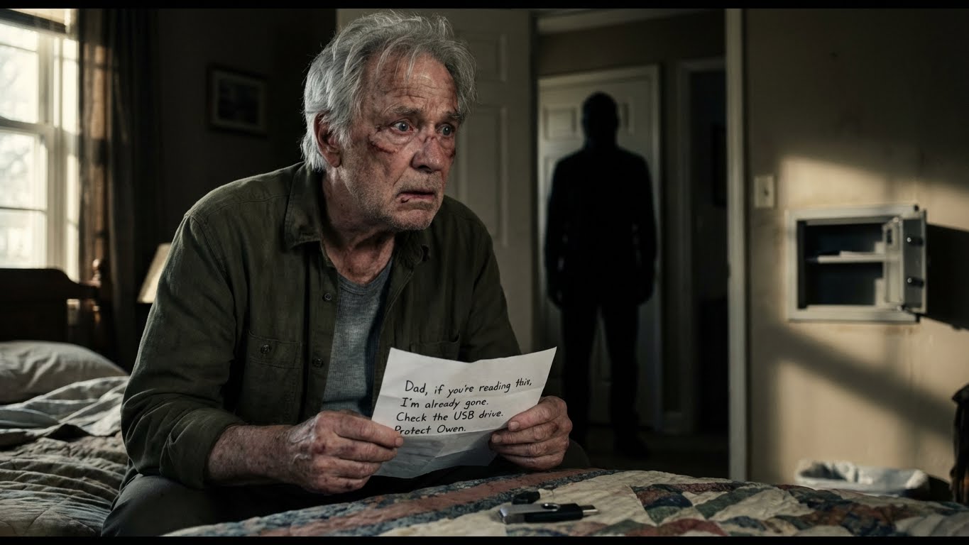 After my daughter’s funeral, true story my son-in-law said “Sell the house now. Move on fast!” But sorting through Sarah’s bedroom, I found a hidden safe with a note inside: “Dad, if you’re reading this, I’m already gone. Check the USB drive. Protect Owen. They killed me.” I opened it, and everything flipped…