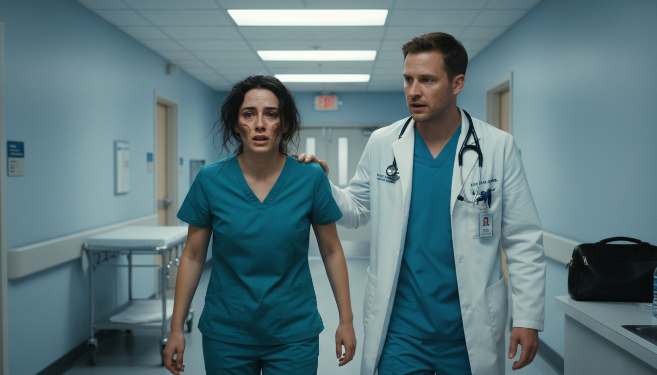 Three stretchers rolled into my ER—my husband, my sister, and my little boy. When I demanded answers, the doctor avoided my eyes and said, ‘We can’t let you see them yet.’ Then the police walked in… and everything collapsed