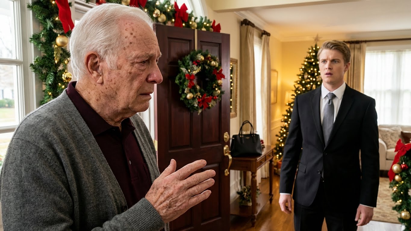 On Christmas Eve, my wealthy daughter asked, “Dad, how are you enjoying the lakefront condo in Muskoka Marcus arranged for you?” I hesitated and replied softly, “Sweetheart, I’ve never been to any condo.” At that moment, her elegant husband walked in – his face turned pale.