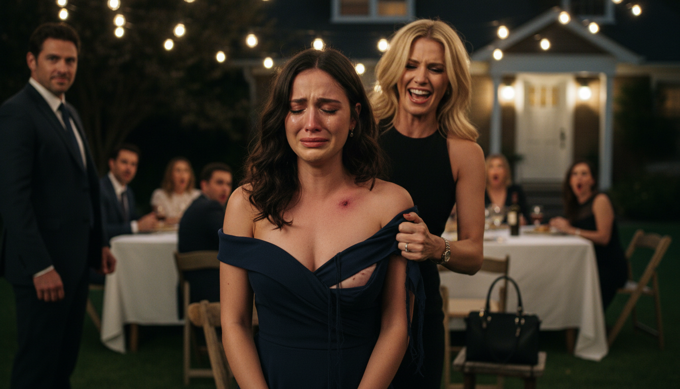 At my own birthday party, my SIL grabbed my outfit and tore it like it was some kind of joke. Then she yelled for the whole room to hear that I’d had plastic surgery and tried to shame me in front of all the guests.