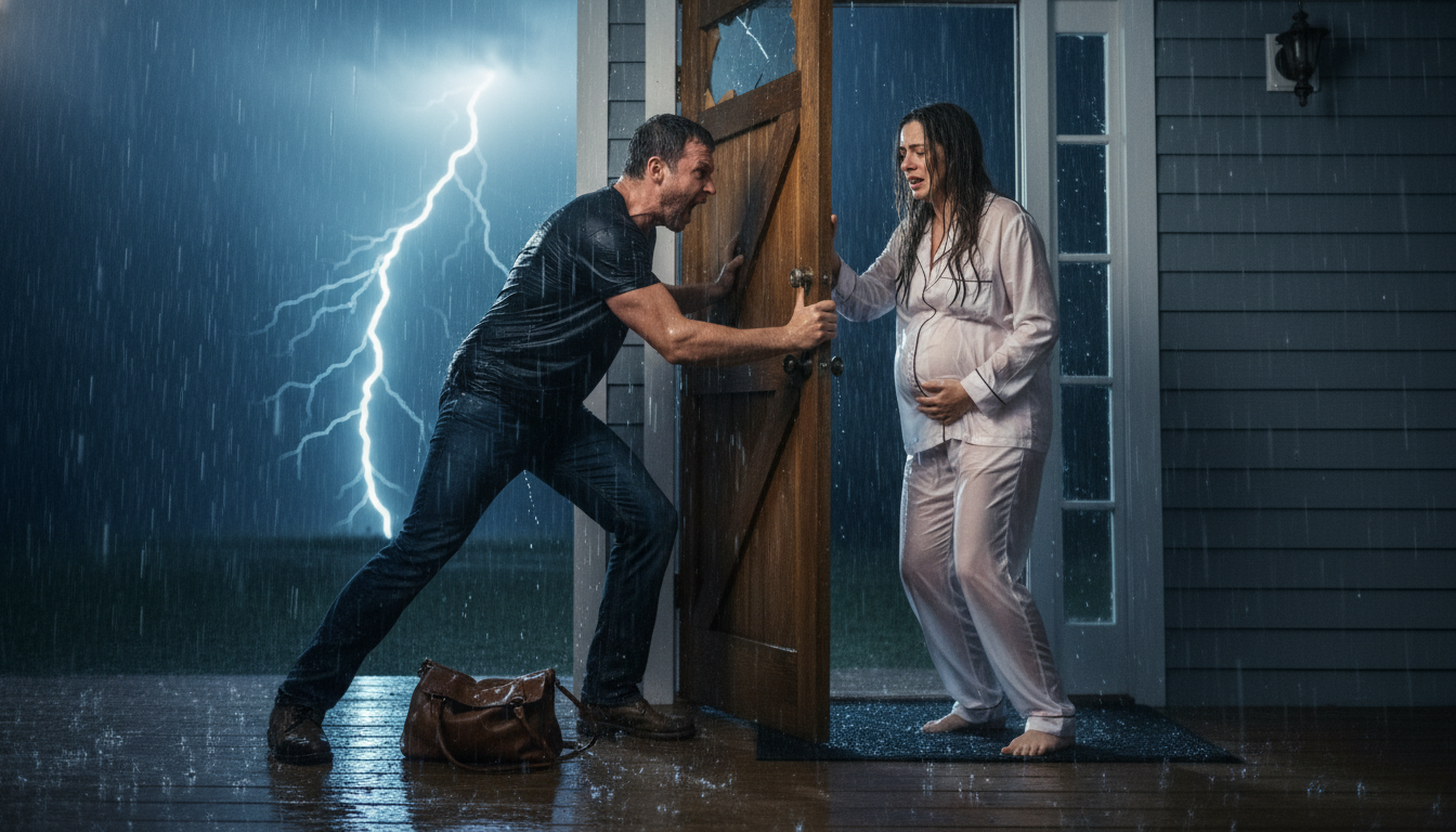 He shut the door in my face during a storm and left me shivering outside. Then my billionaire grandma showed up, saw me soaked to the bone, and calmly said to her assistant, ‘Call demolition. This house ends today.’
