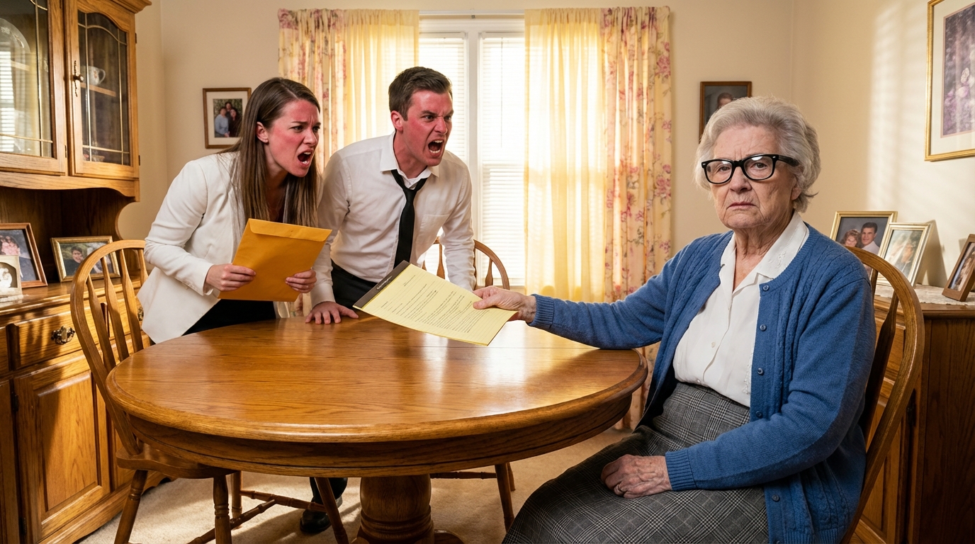 “They thought they’d fooled me—planned to steal $2.1 million and lock me away. I handed them a folder… and watched their world fall apart.”