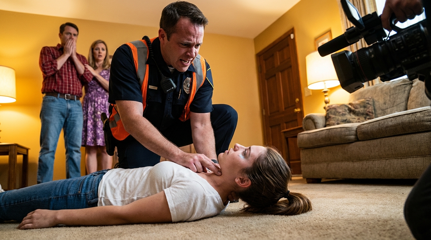 Quit faking it,” my dad said as I gasped for air. Minutes later, EMTs shouted for a stretcher