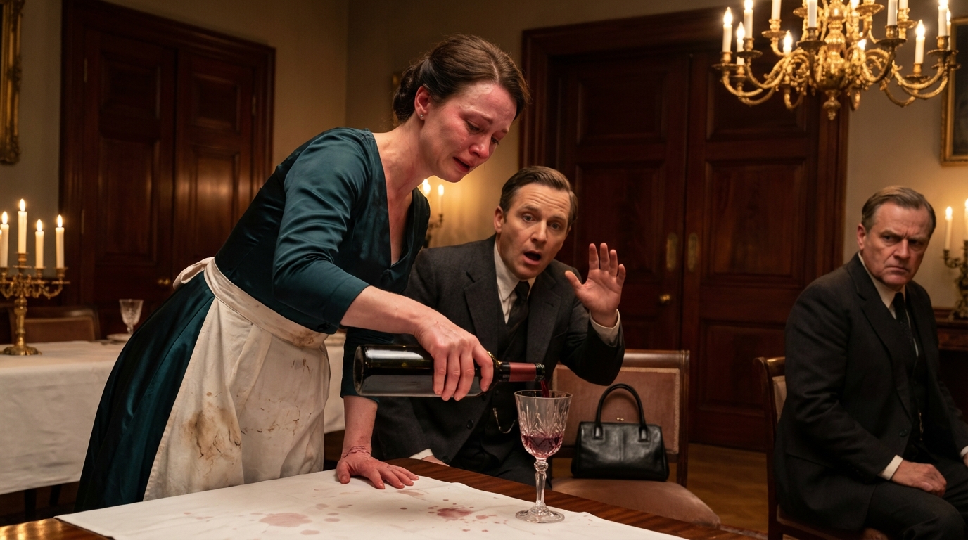 I served guests at my husband’s party while mourning my mother’s death. He laughed. “Go cry later, serve now,” he said, as if my grief didn’t matter. But when his boss found out who I really was, he walked straight to my husband—and destroyed him with one sentence.