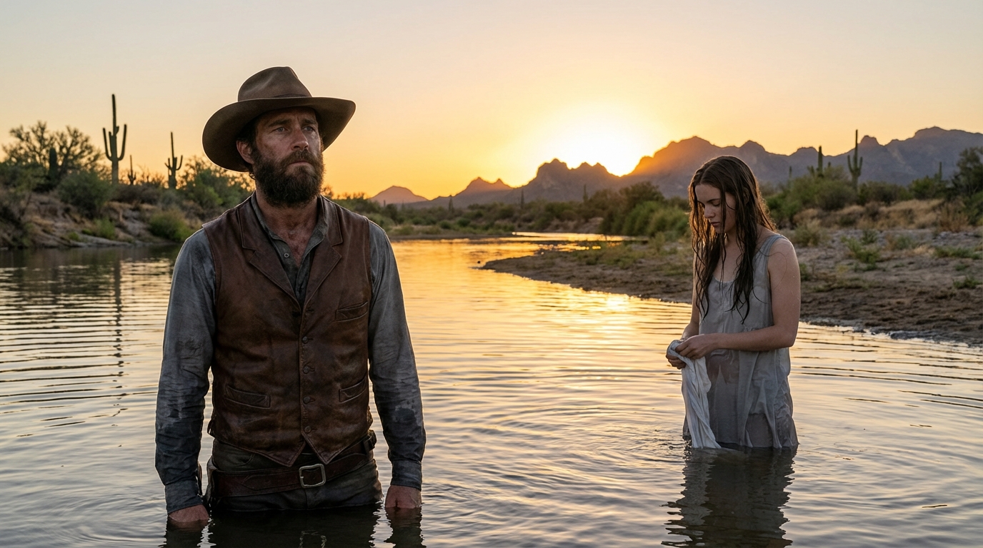 Un ranchero VIUDO encuentra a una joven VIRGEN bañándose en su arroyo… cuando VE SU hermoso rostro… El agua del arroyo corría tranquila hasta que los ojos de aquel ranchero viudo captaron una visión que congeló su mundo.