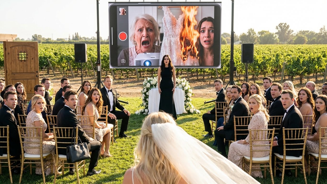 My MIL and SIL ruined my mom’s wedding gown right before my big day, so I wore a black dress instead.