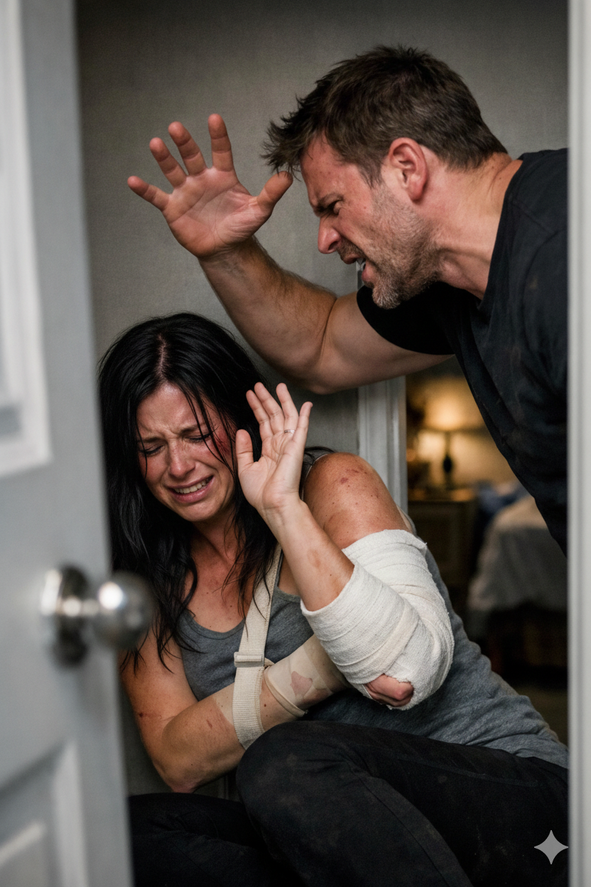 At 2 A.M., My Phone Rang and My Sister’s Voice Was Shaking as She Whispered That the Man She Loved Had Broken Her Arm — Everyone Thought the Hell’s Angels Brother Would Choose Blood, but I Did Something That Left Them Speechless