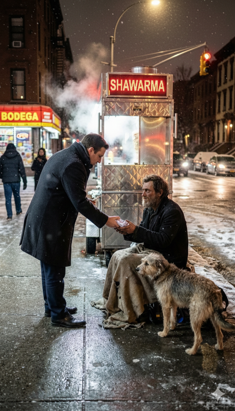 I Shared My Dinner with a Hungry Man Outside a Brooklyn Shawarma Stand, Never Knowing He Was the ‘Dead’ Witness My Corrupt CEO Had Spent Ten Years Desperately Trying to Track Down and Silence.
