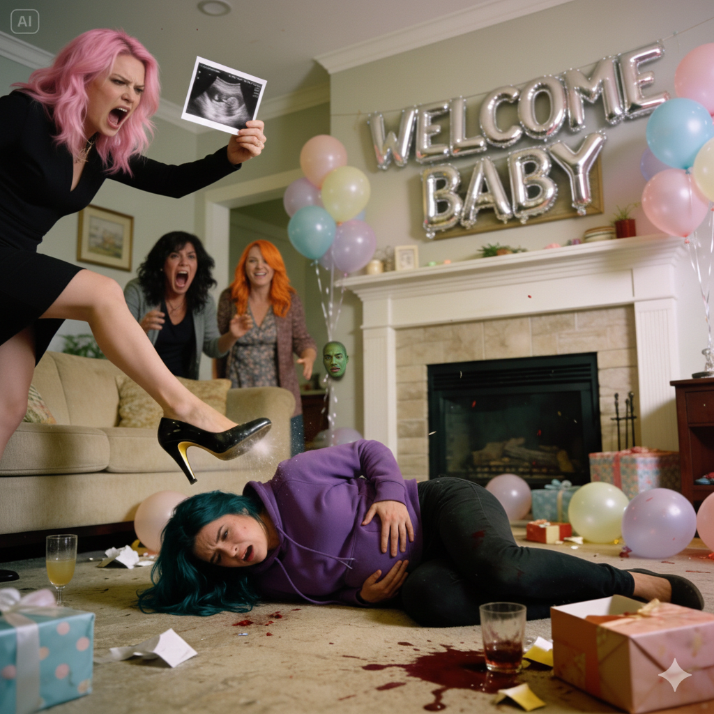 At my baby shower, my best friend’s girlfriend stood up with a fake smile. She took the microphone, held up my ultrasound photo, and announced to everyone that my baby had problems. The room went quiet, then a few people actually started giggling.
