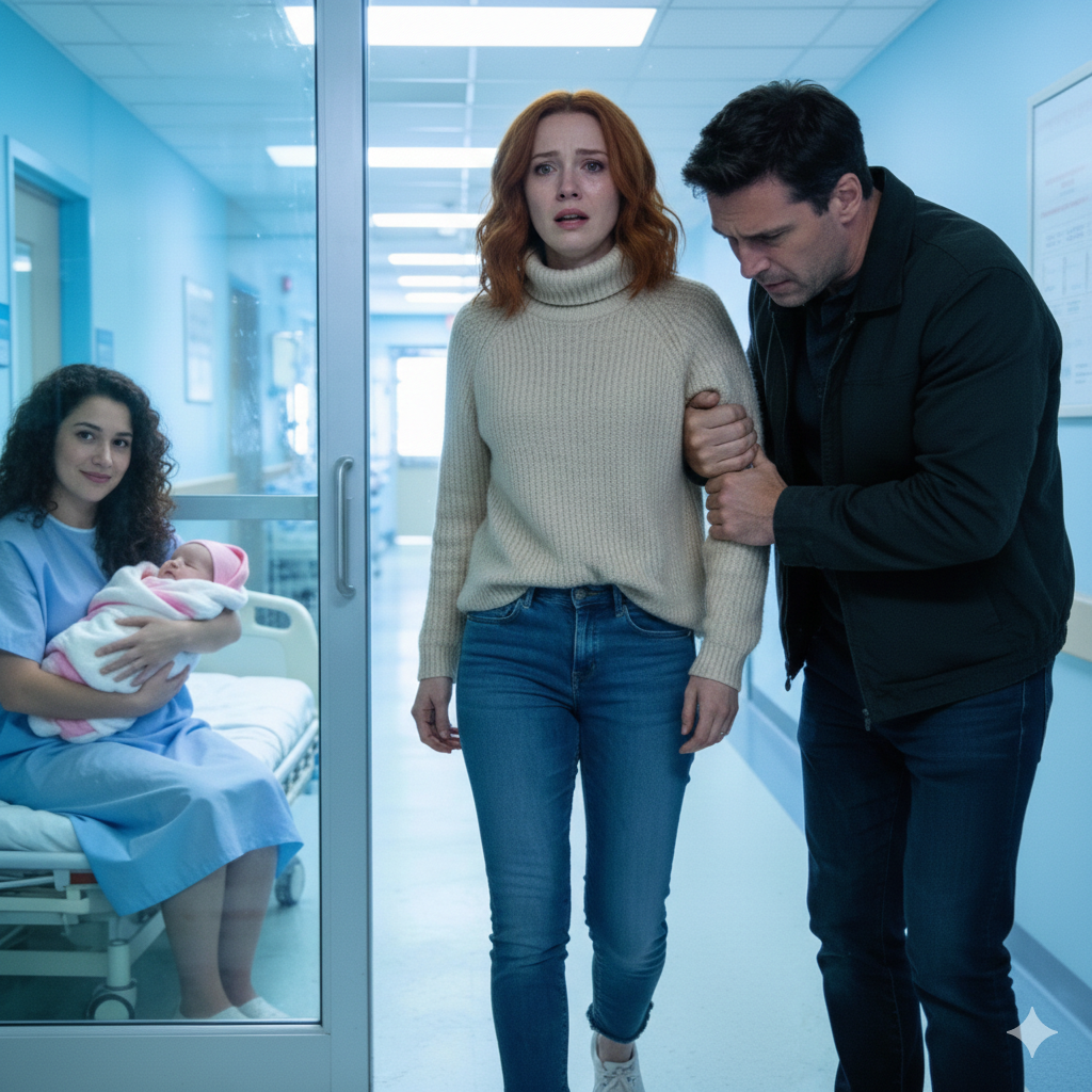 We went to the hospital to meet my sister’s newborn. My husband took one look at the baby and pulled me into the hallway.