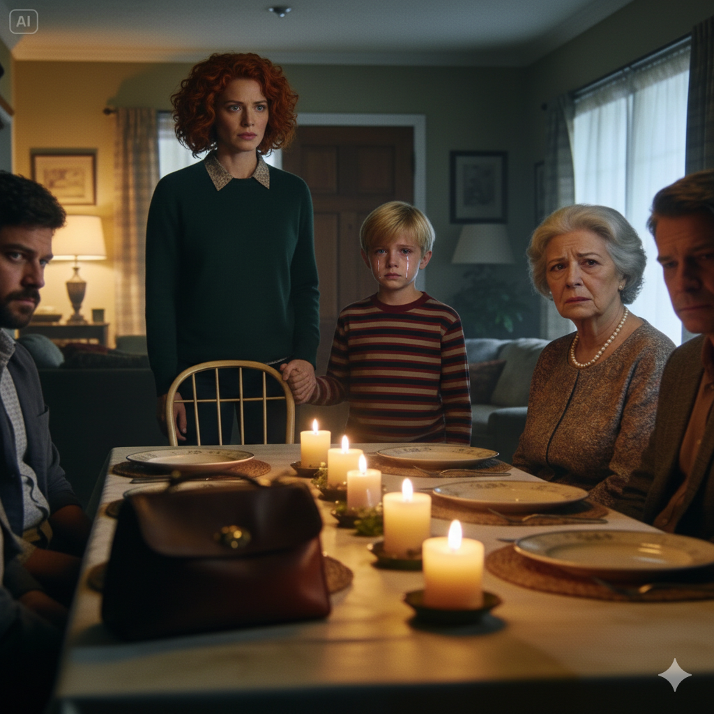 At the family gathering, my MIL made sure everyone had a seat… except my son. When I asked why, she smugly replied, “He’s not my true grandchild. My daughter’s baby is the only one that matters.”