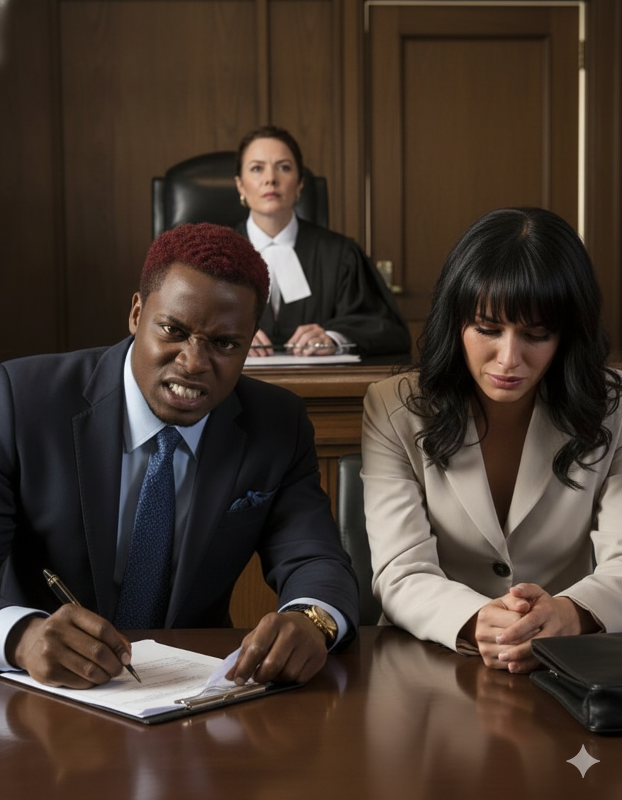 “SHE CALLED YOU A SLUR WHILE SIGNING THE DIVORCE”… THEN THE JUDGE READ ONE PAGE THAT TOOK EVERYTHING FROM HER