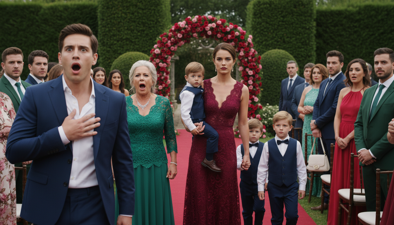 “You invited me to watch him marry her—so I brought his sons.”His Family Invited His Ex-Wife To Humiliate Her—She Came With Triplets And Ruined The Wedding